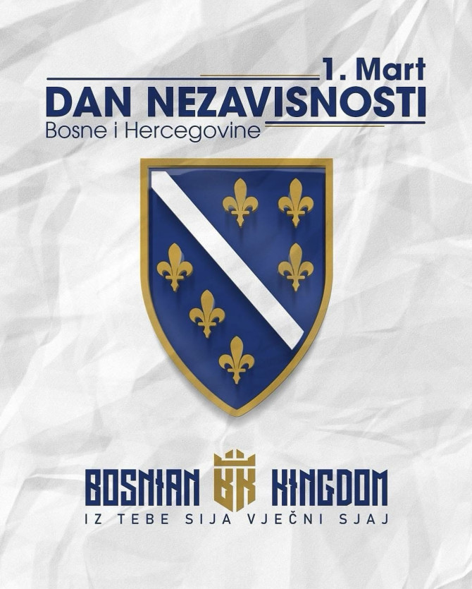 Domovino draga, sretan ti Dan nezavisnosti! ⚜️🔵🟡...