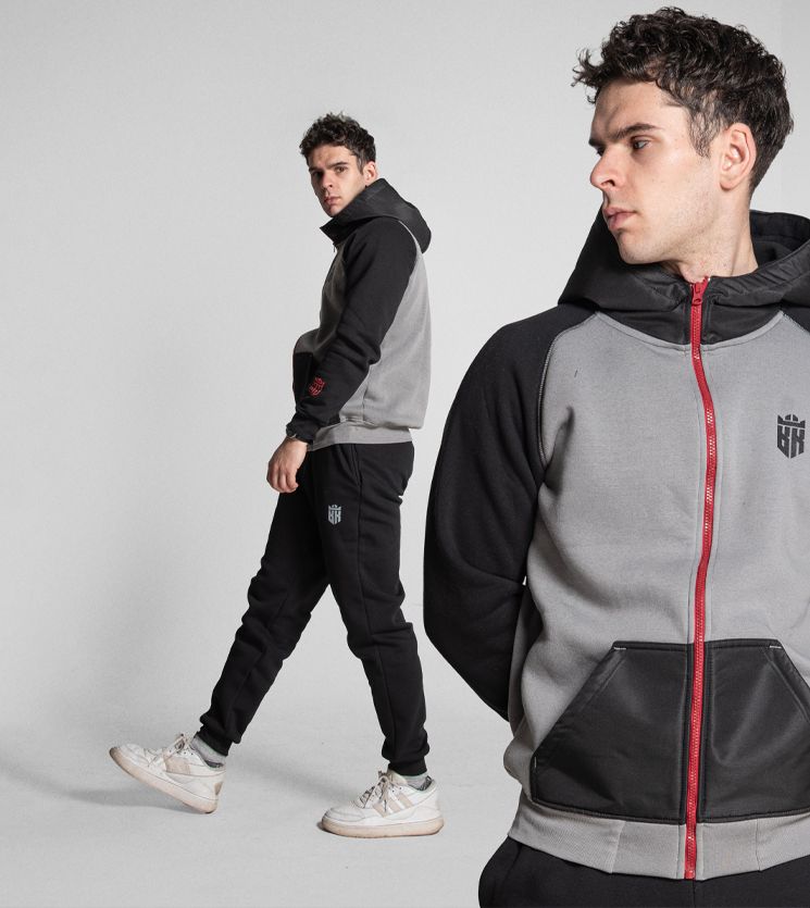 Muška dukserica BK25 Black/Gray