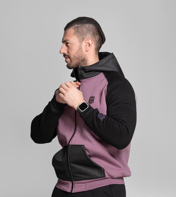 Muška dukserica BK25 Black/Purple