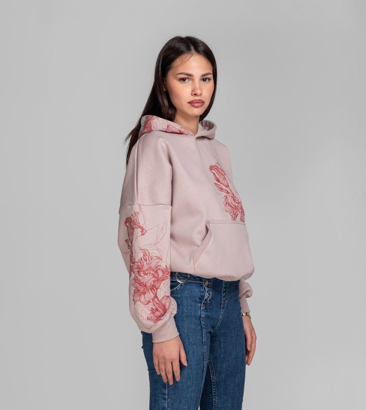 Ženska dukserica SCRIBBLE pnk