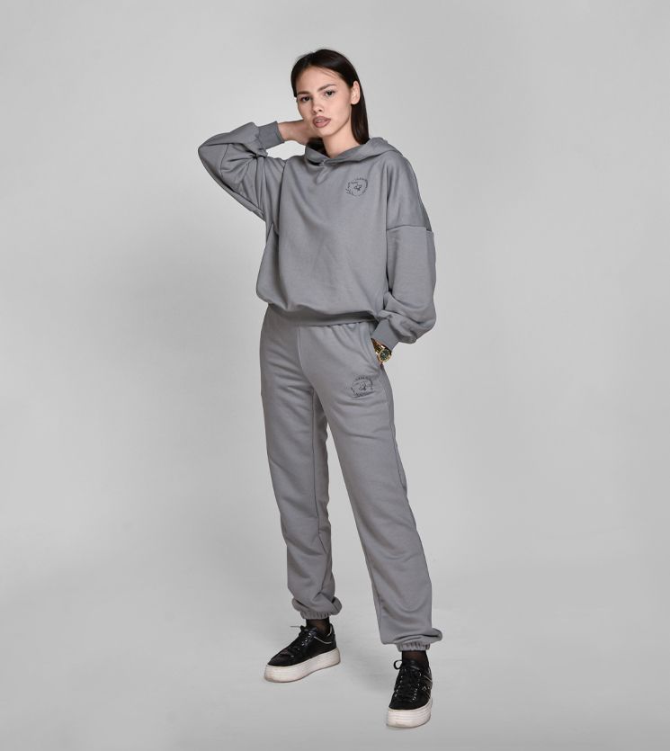 Ženska dukserica LILIUM gray hoodie