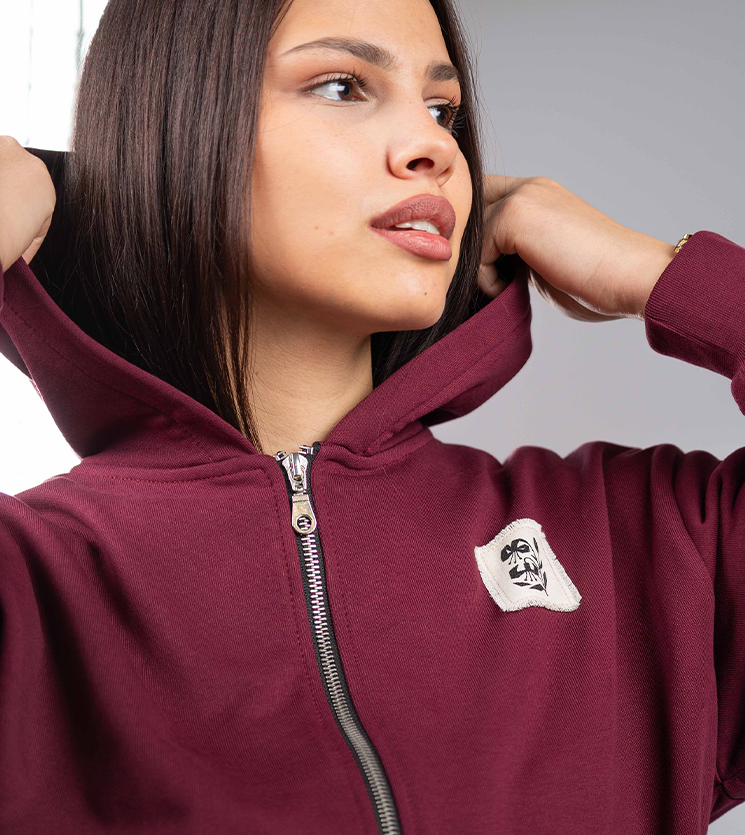 Ženska dukserica BOTANA CropTop