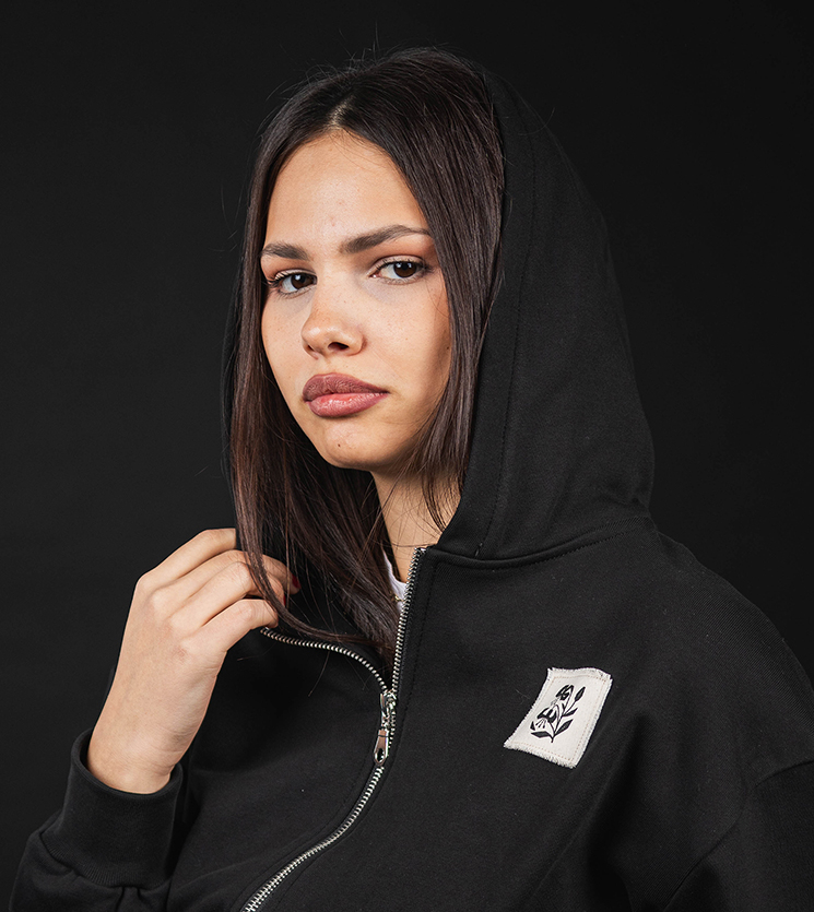 Ženska dukserica BOTANA CropTop