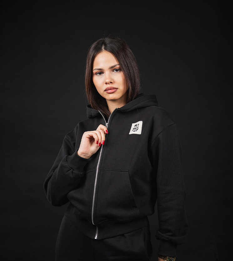 Ženska dukserica BOTANA CropTop